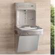 Ezh2O Bottle Filling Station With Single Ada Vandal-Resistant Cooler Filtered Non-Refrigerated Stainless, LZSDWSVRSK