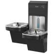 Elkay Pro Filtration Connected Bottle Filling Station & Bi-Level Ada Cooler Refrig Dbl Total Pfas* + Lead Reduction Bk, LZSTL8WSBPRO-2FLP4