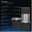 Elkay Pro Filtration Bottle Filling Station & Bi-Level Ada Cooler Refrig Total Pfas* + Lead Reduction Bk, LZSTL8WSBPRO-FLP4