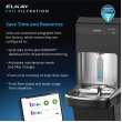 Elkay Pro Filtration Bottle Filling Station & Bi-Level Ada Cooler Refrig Total Pfas* + Lead Reduction Bk, LZSTL8WSBPRO-FLP4