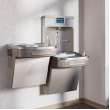 Ezh2O Bottle Filling Station & Versatile Bi-Level Ada Cooler Filtered Refrigerated Light Gray, LZSTL8WSLK