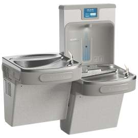Ezh2O Bottle Filling Station & Versatile Bi-Level Ada Cooler Filtered Refrigerated Light Gray, LZSTL8WSLK