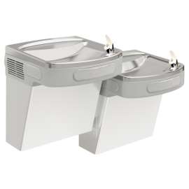 Wall Mount Versatile Bi-Level Ada Cooler Filtered Non-Refrigerated Stainless, LZSTLDDSC