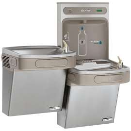 Ezh2O Bottle Filling Station & Versatile Bi-Level Ada Cooler High Efficiency Filtered Refrigerated Stainless, LZSTLG8WSSK