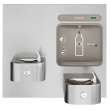 Ezh2O Bottle Filling Station With Integral Soft Sides(R) Fountain Filtered Non-Refrigerated Stainless, LZWS-EDFP217K