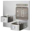Ezh2O Bottle Filling Station With Integral Soft Sides(R) Fountain Filtered Non-Refrigerated Stainless, LZWS-EDFP217K