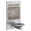 Ezh2O Bottle Filling Station With Integral Swirlflo(R) Fountain Filtered Non-Refrigerated Stainless, LZWS-EDFPBM114K