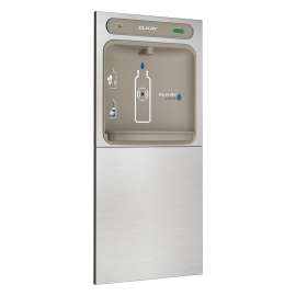 Ezh2O In-Wall Bottle Filling Station With Mounting Frame Filtered Non-Refrigerated Stainless, LZWSMDK