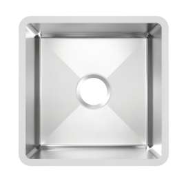 Stainless Steel 16-1/2" X 16-1/2" X 5 1/2" Undermount Single Bowl Radiant Satin 18 Gauge Sink 10 Pk, MFD102-10