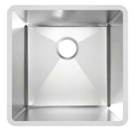 Stainless Steel 18-1/2" X 18-1/2" X 9" Undermount Single Bowl Radiant Satin 18 Gauge Sink 10 Pk, MFD103-10