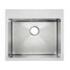 Stainless Steel 25" X 22" X 5 1/2" Drop-In Single Bowl Radiant Satin 18 Gauge 3-Hole Ada Sink, MFD1063