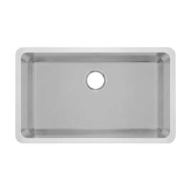 Stainless Steel 30" X 18" X 5-1/2" Undermount Single Bowl Brushed Satin 18 Gauge Sink 50 Pk, MFD116-50
