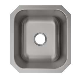 Stainless Steel Sink 16-1/2" X 18-1/4" X 8" Undermount Single Bowl 20 Gauge 10 Pk, MFV104-10