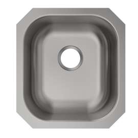 Stainless Steel Sink 16-1/2" X 18-1/4" X 5-1/2" Undermount Single Bowl 20 Gauge Pack Of 50, MFV105-50