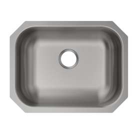 Stainless Steel Sink 23-1/2" X 18-1/4" X 5-1/2" Undermount Single Bowl 20 Gauge, MFV109