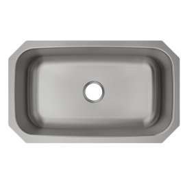 Stainless Steel Sink 30-1/2" X 18-1/4" X 8" Undermount Single Bowl 20 Gauge10 Pk, MFV112-10