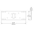 In-Wall Mounting Plate For Single-Station Ovl Non-Refrigerated Fountains, MPW100