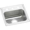 Celebrity Stainless Steel 17" X 16" X 7-1/8" 3-Hole Single Bowl Drop-In Sink, PSR17163