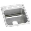Celebrity Stainless Steel 17" X 20" X 7-1/8" 3-Hole Single Bowl Drop-In Sink, PSR17203