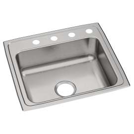 Celebrity Stainless Steel 22" X 19-1/2" X 7-1/8" 4-Hole Single Bowl Drop-In Sink, PSR22194