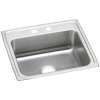 Celebrity Stainless Steel 25" X 22" X 7-1/2" 2-Hole Single Bowl Drop-In Sink, PSR25222