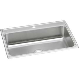 Celebrity Stainless Steel 31" X 22" X 7-1/8" 1-Hole Single Bowl Drop-In Sink, PSR31221