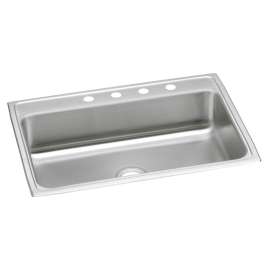 Celebrity Stainless Steel 31" X 22" X 7-1/8" 2-Hole Single Bowl Drop-In Sink, PSR31222