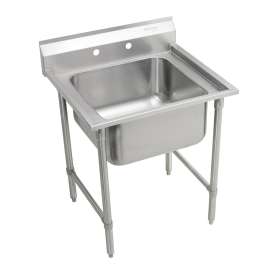 Rigidbilt Stainless Steel 27" X 29-3/4" X 12-3/4" Floor Mount Single Compartment Scullery Sink, RNSF81182