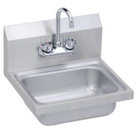 Stainless Steel 17" X 15" X 11" 20 Gauge Hand Sink With Faucet, SEHS-17X