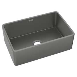 Fireclay 30" X 19-15/16" X 9-1/8" Single Bowl Farmhouse Sink Gray, SWUF28179MG