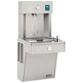 Ezh2O Vandal-Resistant Bottle Filling Station & Single Cooler Non-Filtered Refrigerated Stainless, VRC8WSK