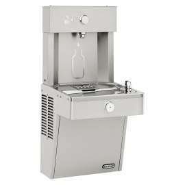 Ezh2O Vandal-Resistant Mechanical Bottle Filling Station & Single Water Fountain Non-Filtered Non-Refrigerated Stainless, VRCDMWSK