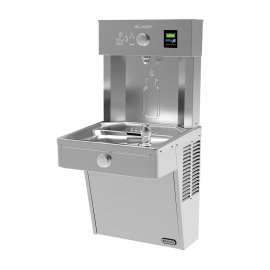 Ezh2O Bottle Filling Station With Single Cooler Non-Filtered Non-Refrigerated Vandal-Resistant Stainless 220V, VRCDWS2K