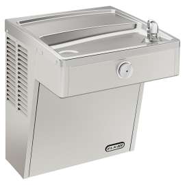 Wall Mount Vandal Resistant Ada Cooler Frost Resistant Non-Filtered Refrigerated Stainless, VRCFR8S