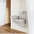 Ezh2O Vandal-Resistant Bottle Filling Station & Bi-Level Cooler Non-Filtered Non-Refrigerated Stainless, VRCTLDDWSK