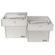 Wall Mount Vandal Resistant Bi-Level Ada Cooler Frost Resistant Non-Filtered Non-Refrigerated Stainless, VRCTLFRDDSC