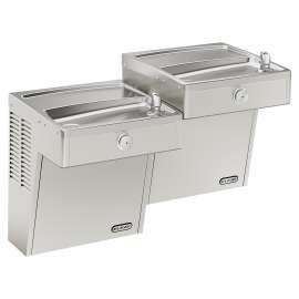 Wall Mount Vandal Resistant Bi-Level Reverse Ada Cooler Non-Filtered Refrigerated Stainless, VRCTLR8SC