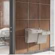Wall Mount Vandal Resistant Bi-Level Ada Cooler With Louver Screens Non-Filtered Refrigerated Stainless, VRCTLSC8SC