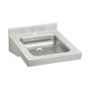 Sturdibilt Stainless Steel 19" X 23" X 4" Wall Hung Single Bowl 1-Hole Lavatory Sink, WCL1923OSD1