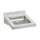 Sturdibilt Stainless Steel 19" X 23" X 4" Wall Hung Single Bowl 3-Hole Lavatory Sink, WCL1923OSD3
