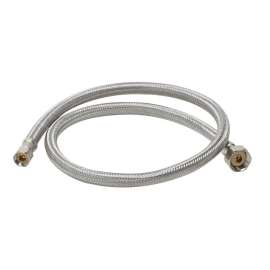 Braided Stainless Steel 3-ft Faucet Connector with 3/8-in Compression Thread x 1/2-in IP Straight Thread