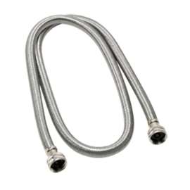 Stainless Steel 60-in Washing Machine Connecter with 3/4-in x 3/4-in Hose Fittings
