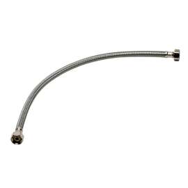 B4F12 Braided Stainless Steel 12-in Faucet Connector with 1/2-in I.P. Female Straight Thread x 1/2-in I.P. Female Straight Thread