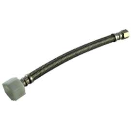 Braided Stainless Steel 20-in Toilet Supply Connector with 1/2-in Female Compression Thread x 7/8-in Female Ballcock Thread