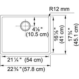 Cube Single-Bowl Undermount Sink In Stainless Steel