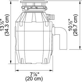 Disposer Continuous 1/2 Hp Shell