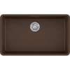 32-3/8in Single Basin Undermount Granite Kitchen Sink in Mocha