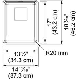 Pescara Um 14-in 18 Gauge Stainless Steel Single Kitchen Sink