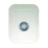 Franke Cisterna 14.38-In. X 17.12-In. White Undermount Single Bowl Fireclay Kitchen Sink, Cck110-13Wh