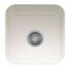 Franke Cisterna 17.5-In. X 17.5-In. White Undermount Single Bowl Fireclay Kitchen Sink, Cck110-15Wh